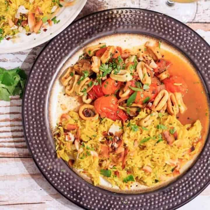 Image for Calamari Curry With Coconut Rice