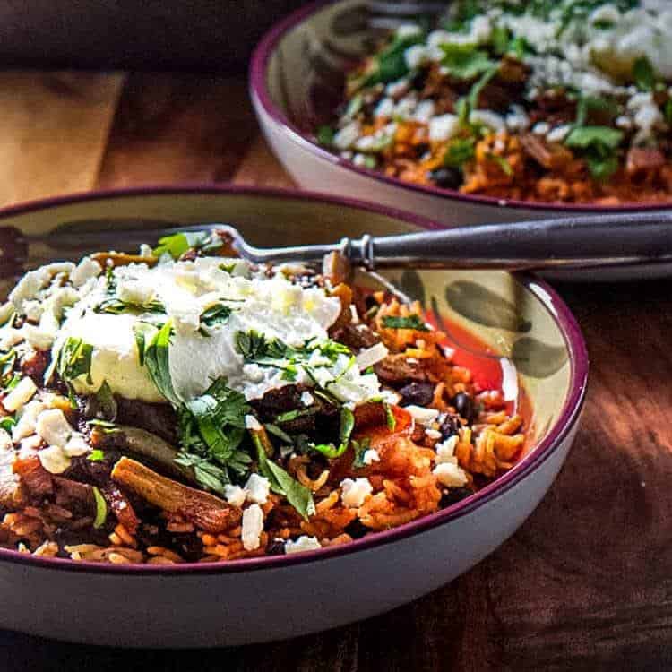 Nopalitos and Red Chile Rice Bowls Beyond Mere Sustenance
