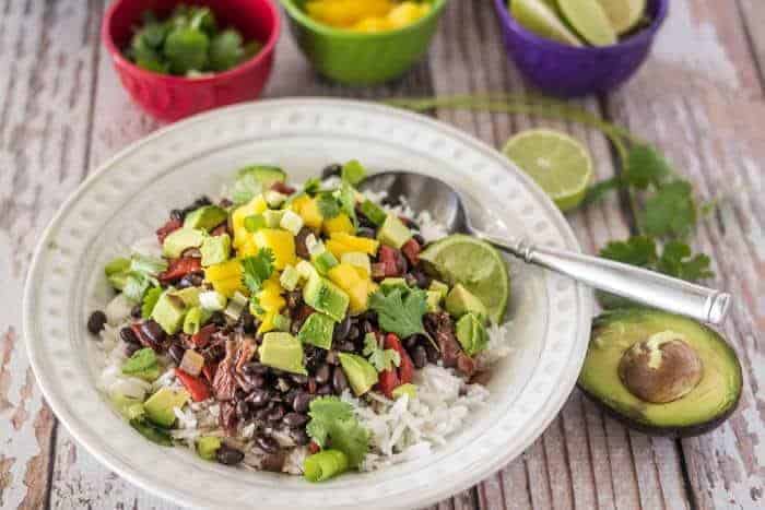 Tropical Black Beans and Rice