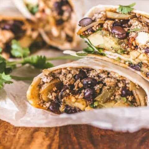 High Protein Vegan Breakfast Burritos