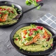 Fish in Tomatillo Cream Sauce square feature image.