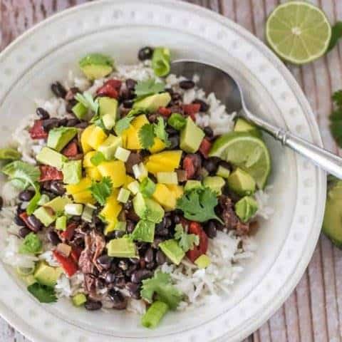 Tropical Black Beans and Rice