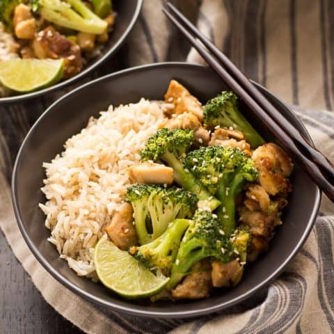 Image for Peanut Sauce Chicken and Broccoli Bowls