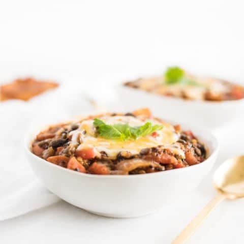 Image for Vegan Pumpkin Lentil Chili with Quinoa