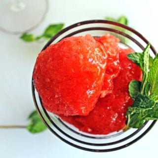 Image for Strawberry orancello sorbet