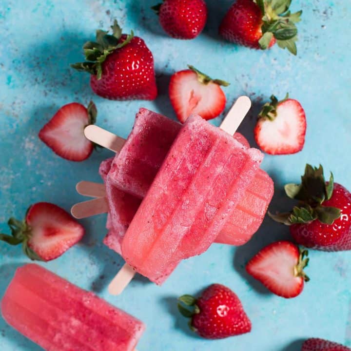 Image for Strawberry Moscato Popsicles
