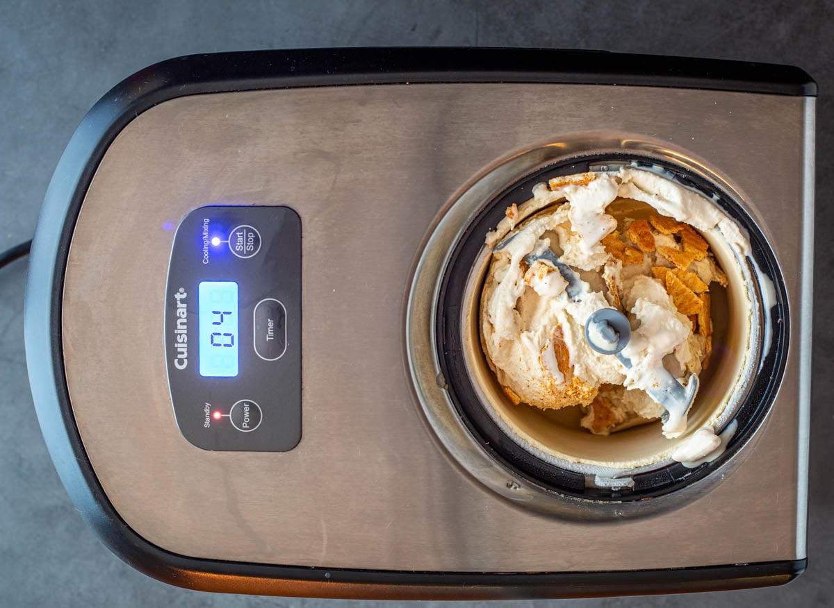 Step 5 - Freeze the cinnamon ice cream according to manufacturer's instructions.