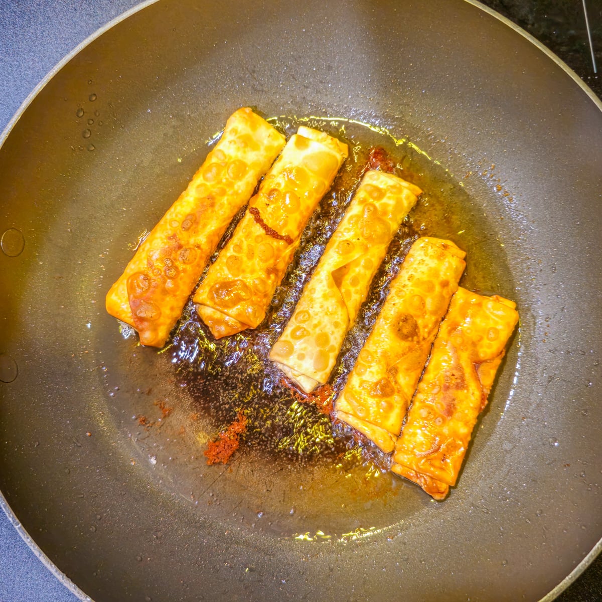 Crispy, golden brown cheese teque&ntilde;os.